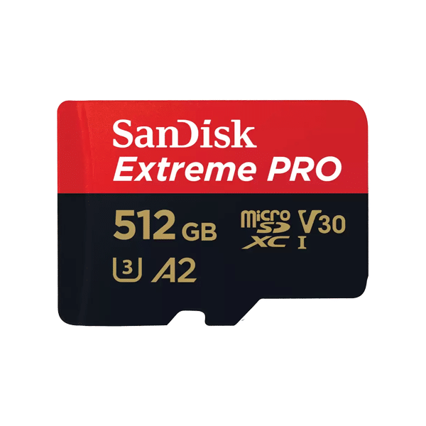 SanDisk Extreme PRO microSDXC 512GB - GoPro, DJI, Insta360, 4K UHD SanDisk Extreme PRO microSDXC 512GB - GoPro, DJI, Insta360, 4K UHD