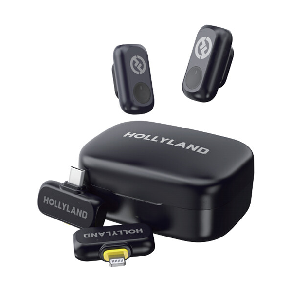Hollyland LARK A1 Combo - Système Microphone Sans Fil 2 Personnes USB-C Lightning Hollyland LARK A1 Combo - Système Microphone Sans Fil 2 Personnes USB-C Lightning