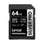 Lexar 64GB Silver Pro SDXC UHS-II