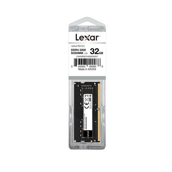 Lexar SODIMM 32GB DDR4 3200MHz Lexar SODIMM 32GB DDR4 3200MHz