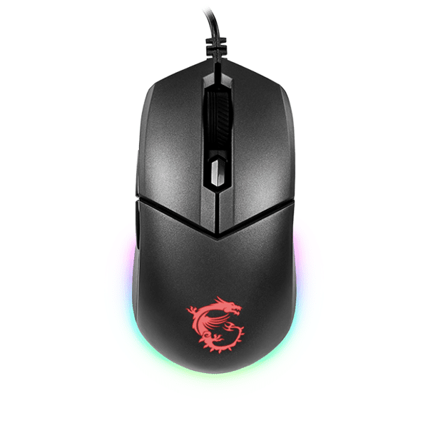msi-clutch-gm11-souris-gaming-filaire-5 Découvrez la MSI Clutch GM11, une souris gaming filaire avec capteur optique 5 000 DPI, 6 boutons programmables et rétro-éclairage RGB personnalisable. Confortable pour de longues sessions de jeu, elle est parfaite pour les gamers au Maroc