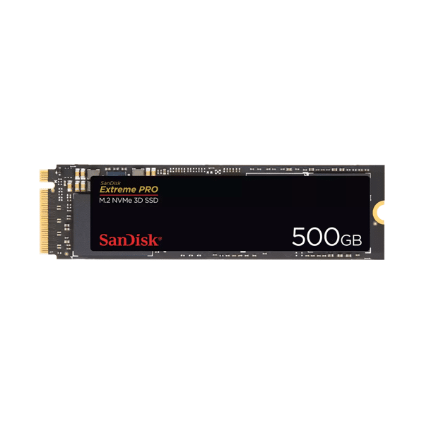 sandisk-extreme-pro-m-2-nvme-3d-500gb-ssd-3400mb-s Sandisk Extreme PRO M.2 NVMe 3D 500GB SSD - 3400MB/s – Image 1