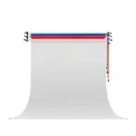 Support Mural Manuel de Fond 3 Roulettes